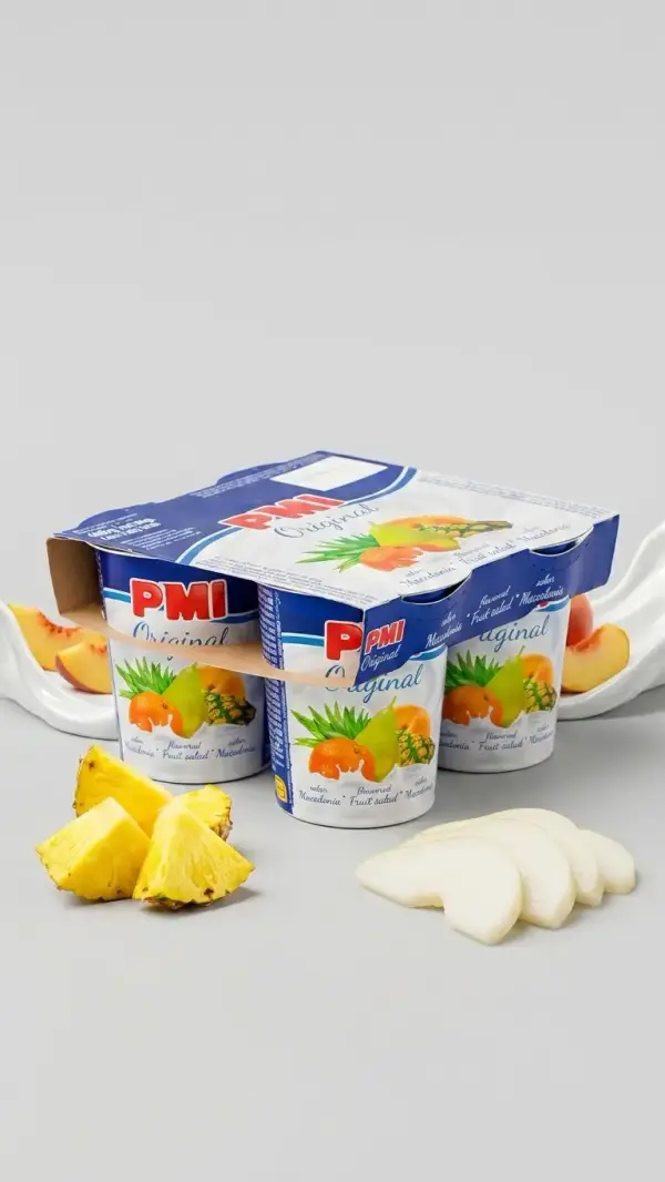 Yogurt de Macedonia 120 g Pack de 4 Vasitos